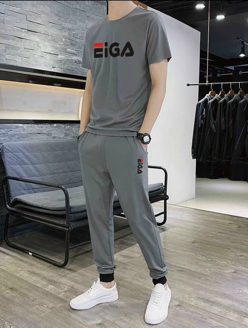 Set bộ thể thao nam quần dài thun lưới mè co giãn