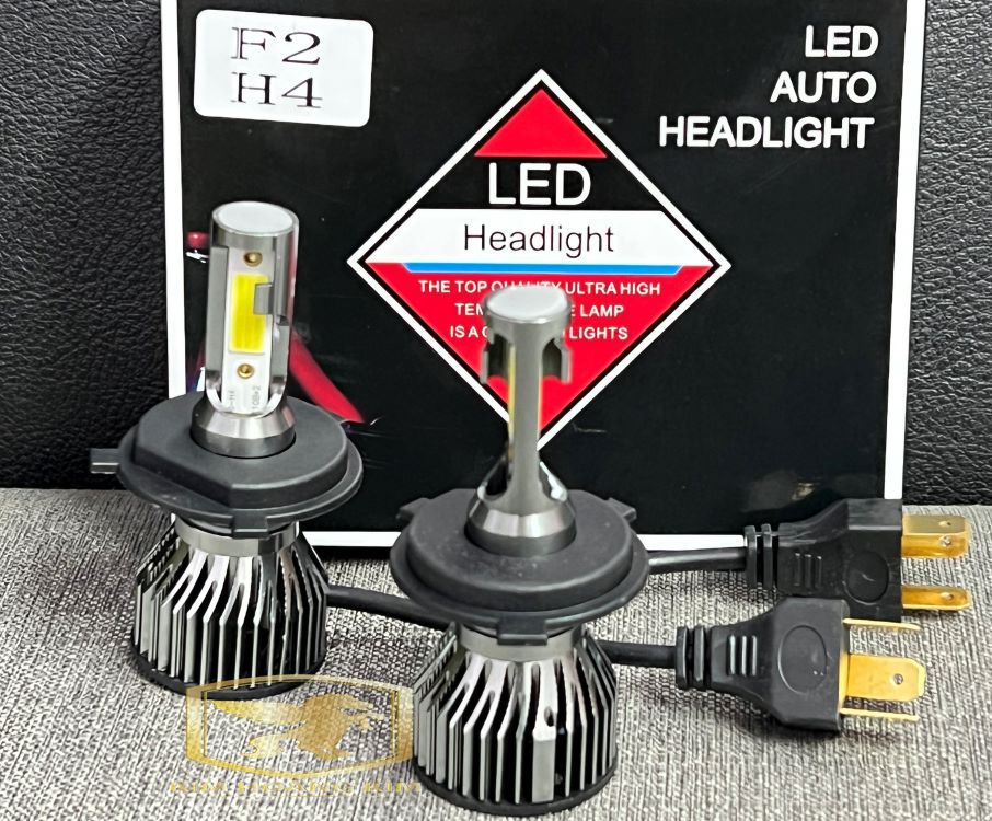 Đèn pha led C6 2 tim Led chân H4 dành cho xe máy,moto (1 cặp)
