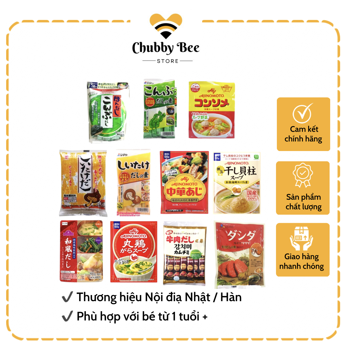 [Date mới] Hạt nêm nội điạ Nhật Hàn cho bé từ 1 tuổi