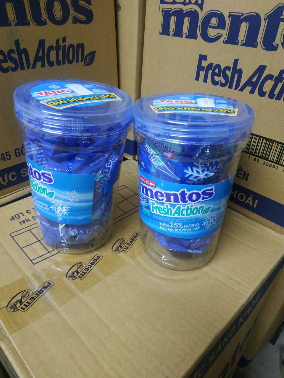 Combo 2 gói * 40 viên kẹo Mentos Fresh Action [ tặng 1 hũ nhựa cao cấp]