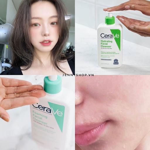Sữa Rửa Mặt Cerave Foaming Facial 275ml Da Dầu/Da Khô