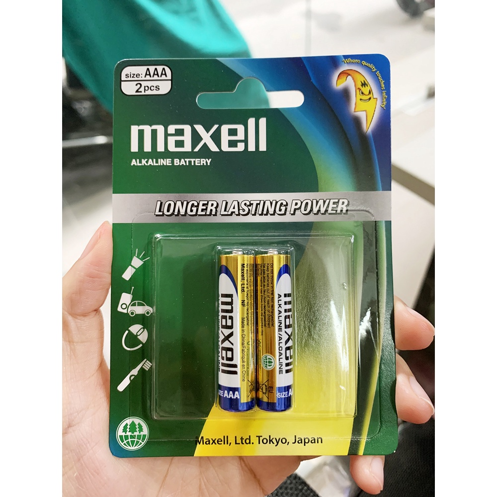 Combo 5 vỉ Pin AAA Maxell Alkaline 1.5 V (1 vỉ 2 viên)