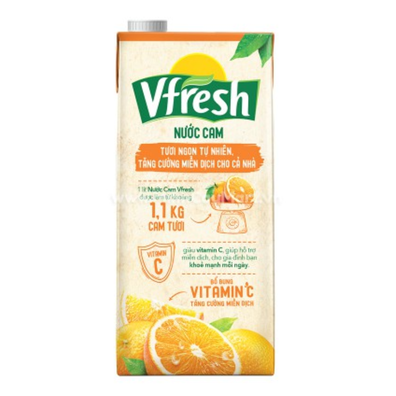 [Siêu thị WinMart] - Nước ép cam Necta Vfresh hộp 1 lít