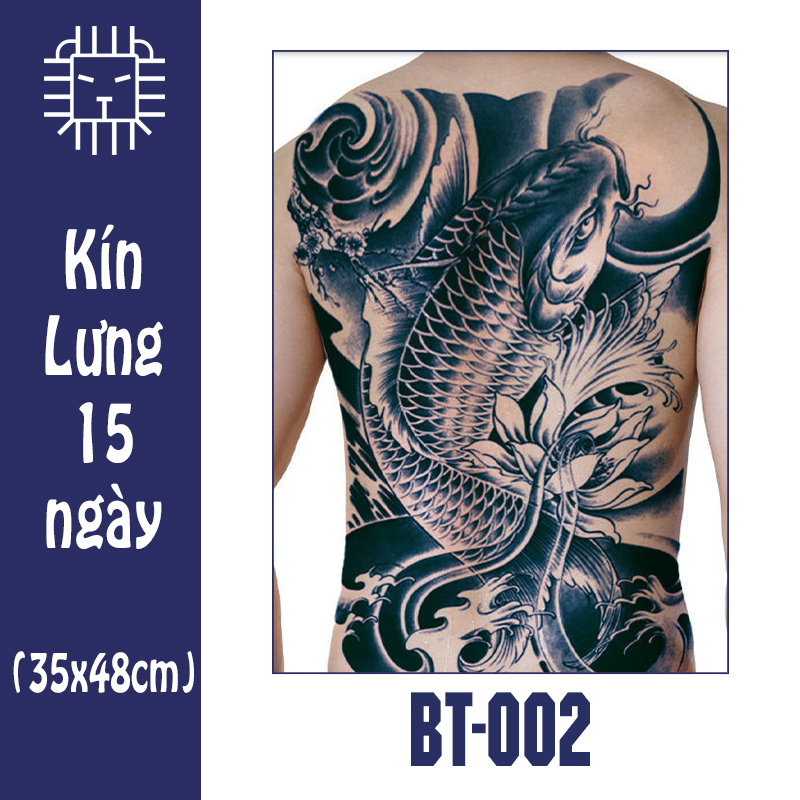 Hình Xăm Dán Kín Lưng Nhật Cổ 15 Ngày (35x48cm)