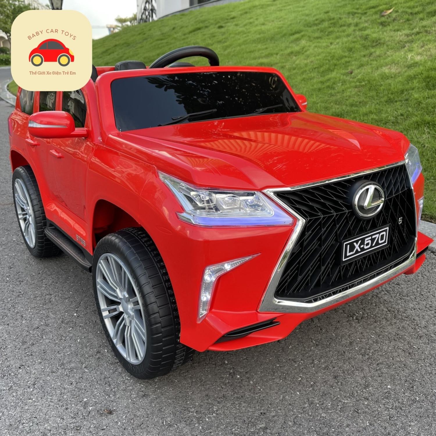 Xe oto điện trẻ em Lexus LX570 Ghế Da, 4 Động Cơ