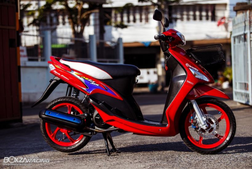 Tem Rời Mio MX 110 Dán Xe Đỏ - Tem Chuẩn Hình
