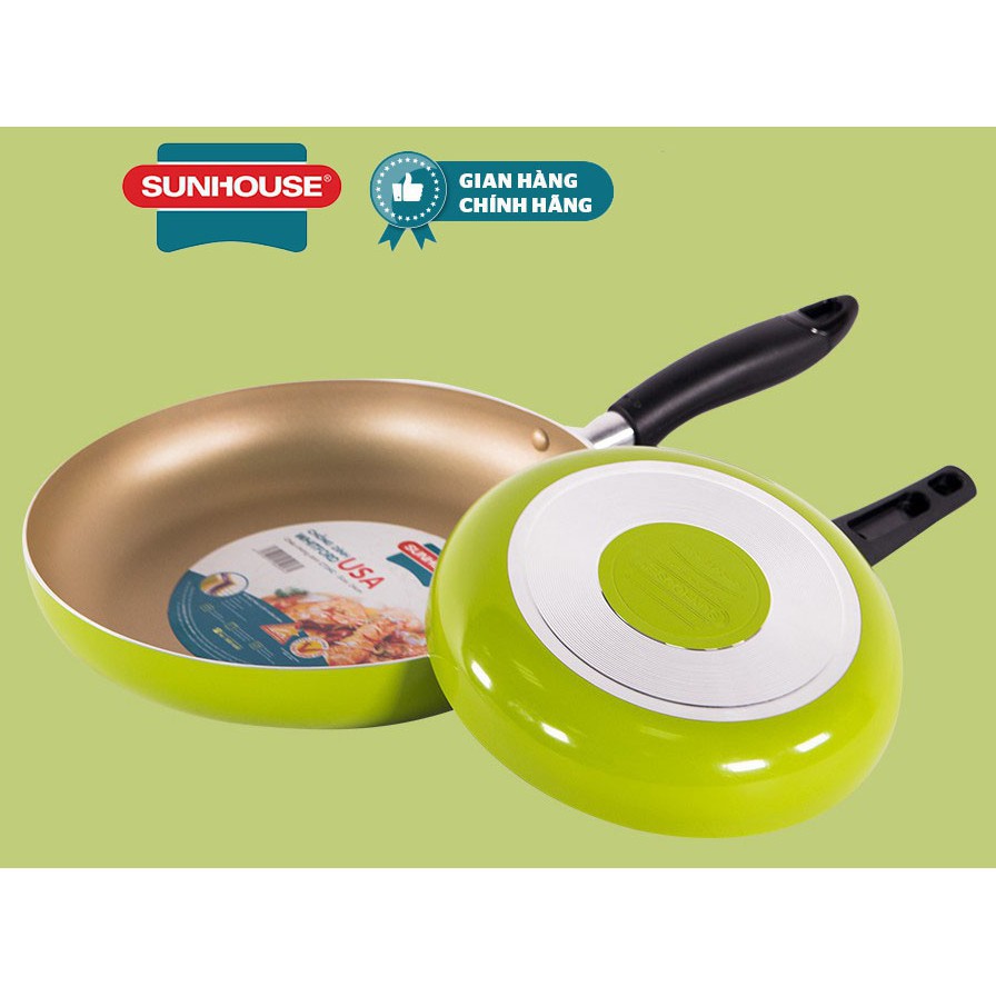 Bộ đôi hoàn hảo - chảo siêu chống dính sunhouse shs2418