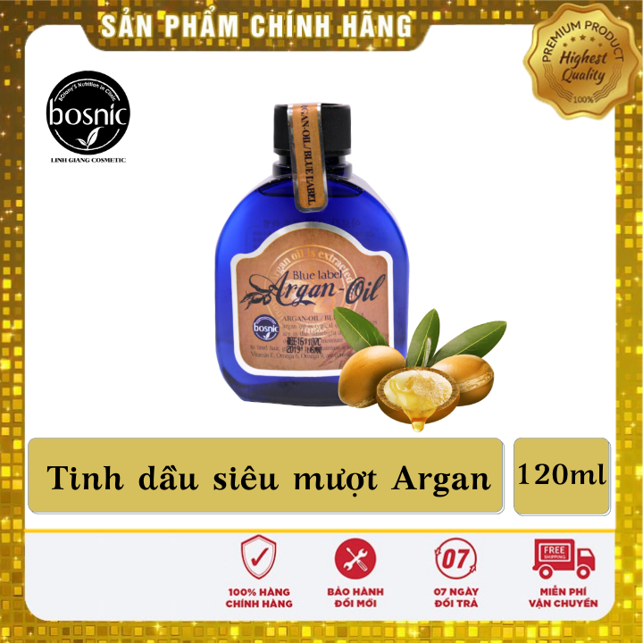 HCMTinh Dầu Dưỡng Bosnic - Argan Oil Blue Label 120ml - Chính Hãng Hàn Quốc