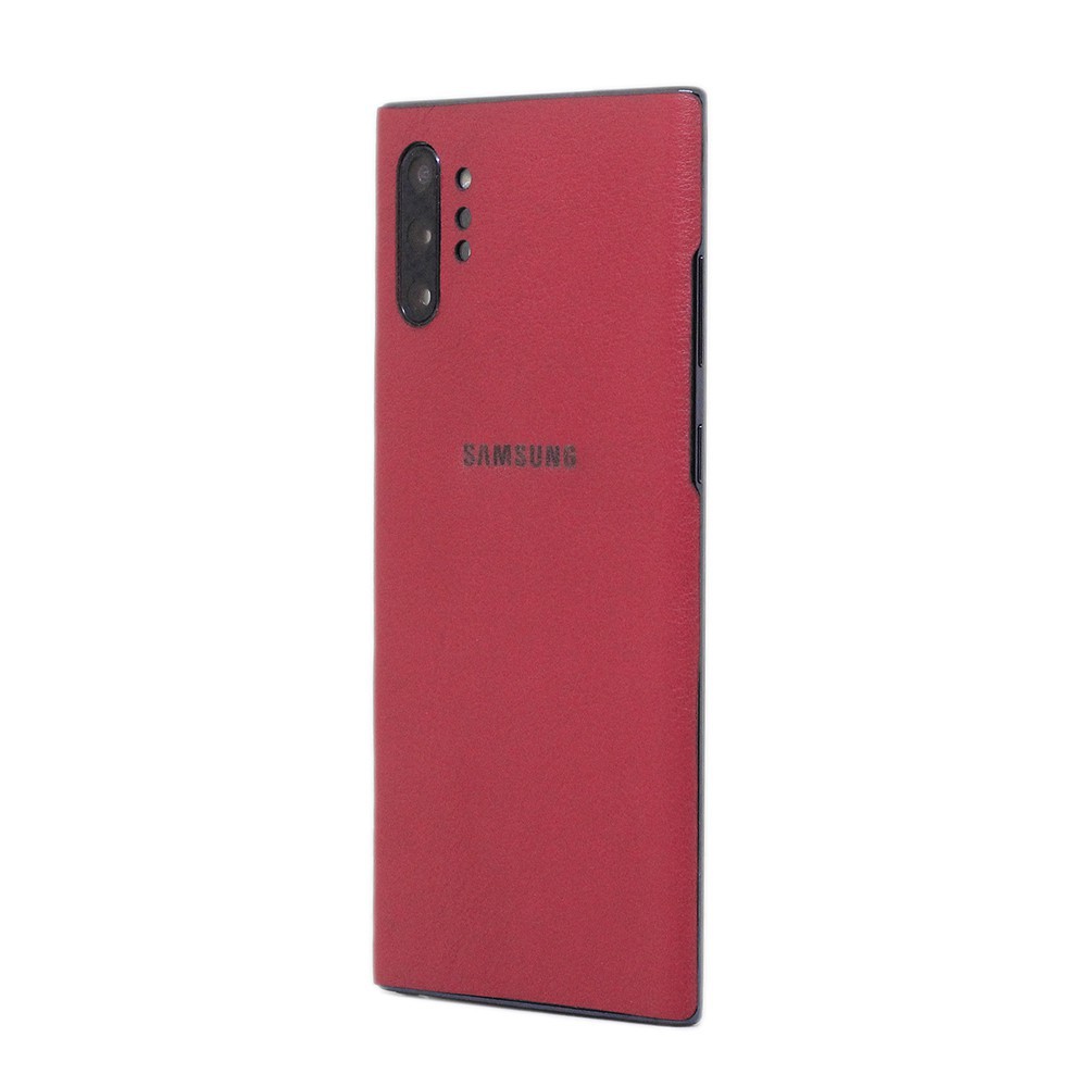[HCM]Ốp dán da Galaxy Note 10 plus - Da nhập khẩu cao cấp - (Đỏ Mịn)