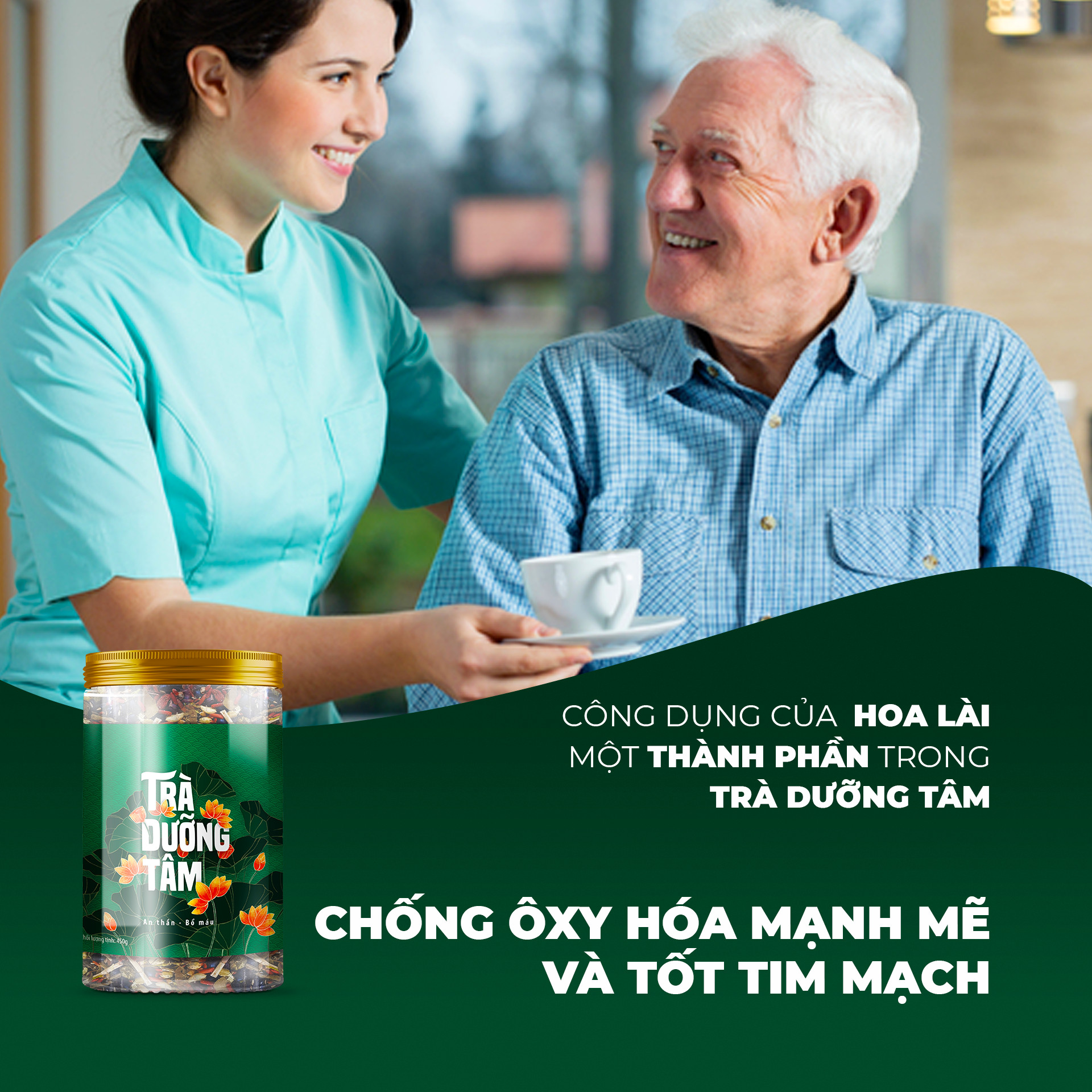 Trà Thảo Mộc Dưỡng Tâm, An Thần Bổ Máu