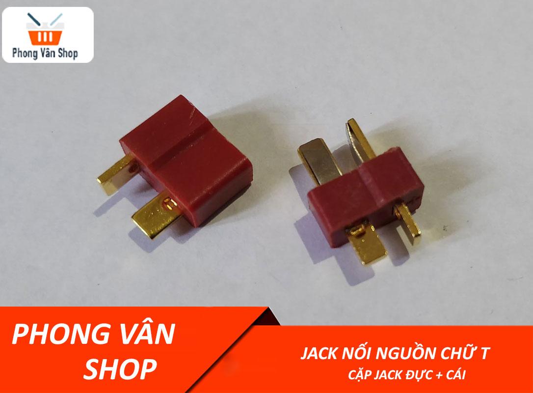 5 cặp Jack nối nguồn chữ T - Đực + Cái - Jack T