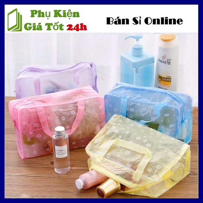 ⚡ Túi Đựng Mỹ Phẩm Hoa Cúc Không Thấm Nước Siêu Xinh - Túi Đựng Mỹ Phẩm , Đồ Dùng Cá Nhân Tiện Dụng - Chất Liệu Nhựa Bảo Quản Tốt Đồ Dùng ⚡