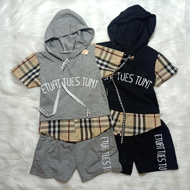 [HCM]Set bộ áo burberry (10-16kg) #set bộ bé trai