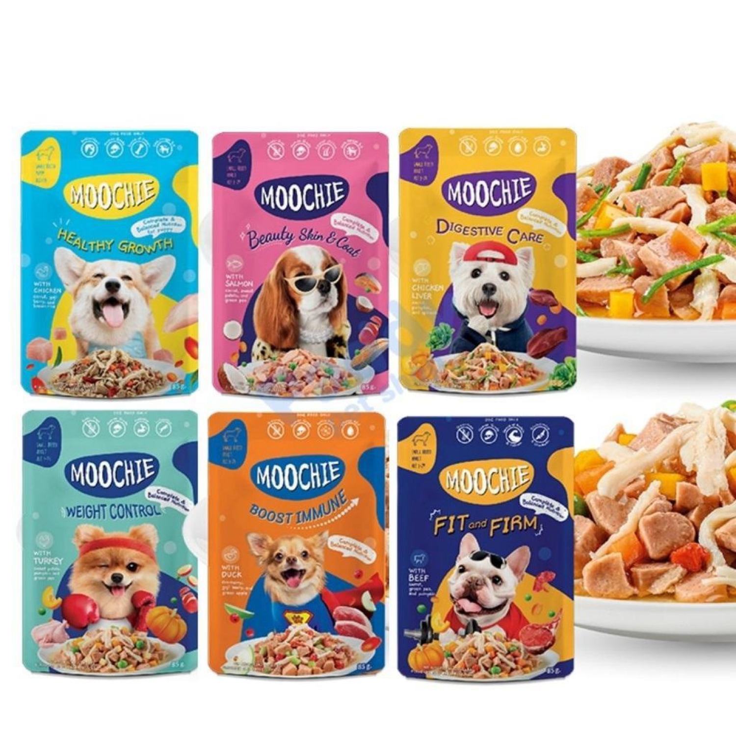 Pate Moochie Chó 85g  FREE SHIP  Sốt Bò Gà, rau củ quả