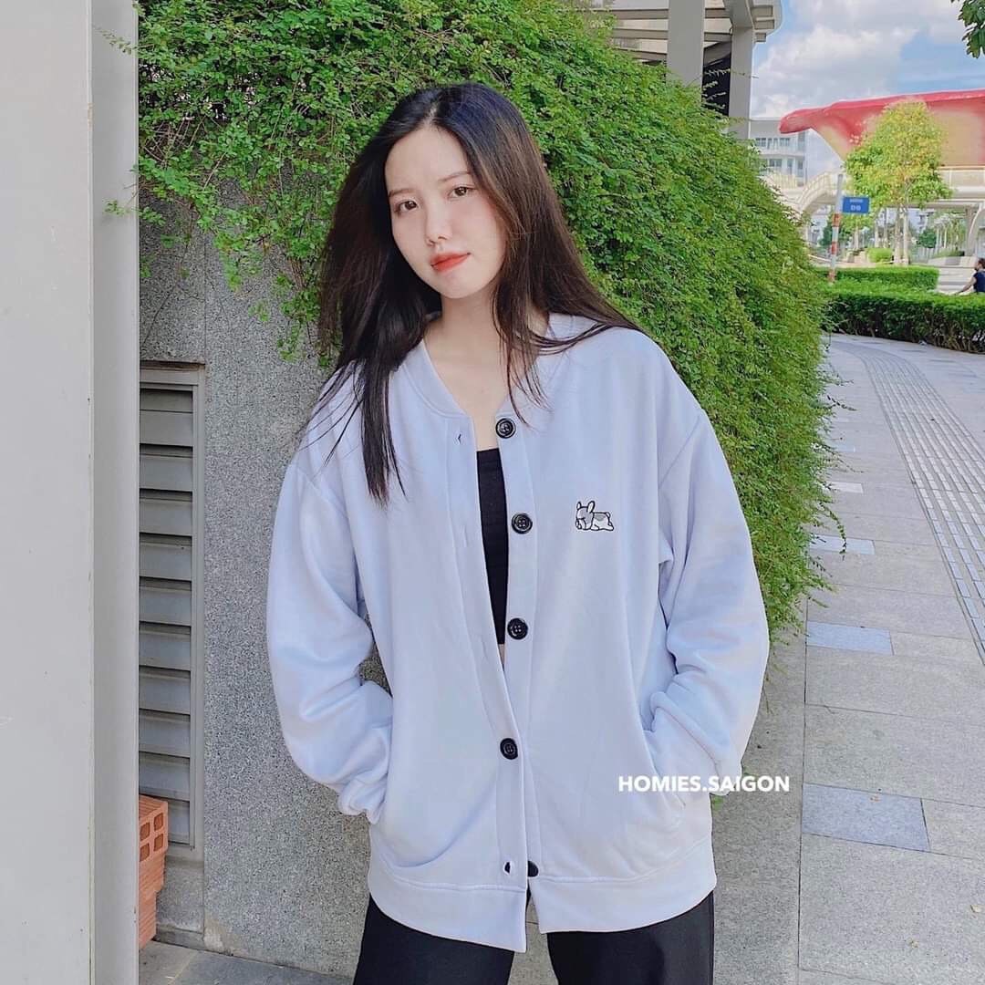 ÁO KHOÁC HOODIE NAM NỮ KHÓA CÚC THỜI TRANG CỰC XINH HOT TEEN 2020