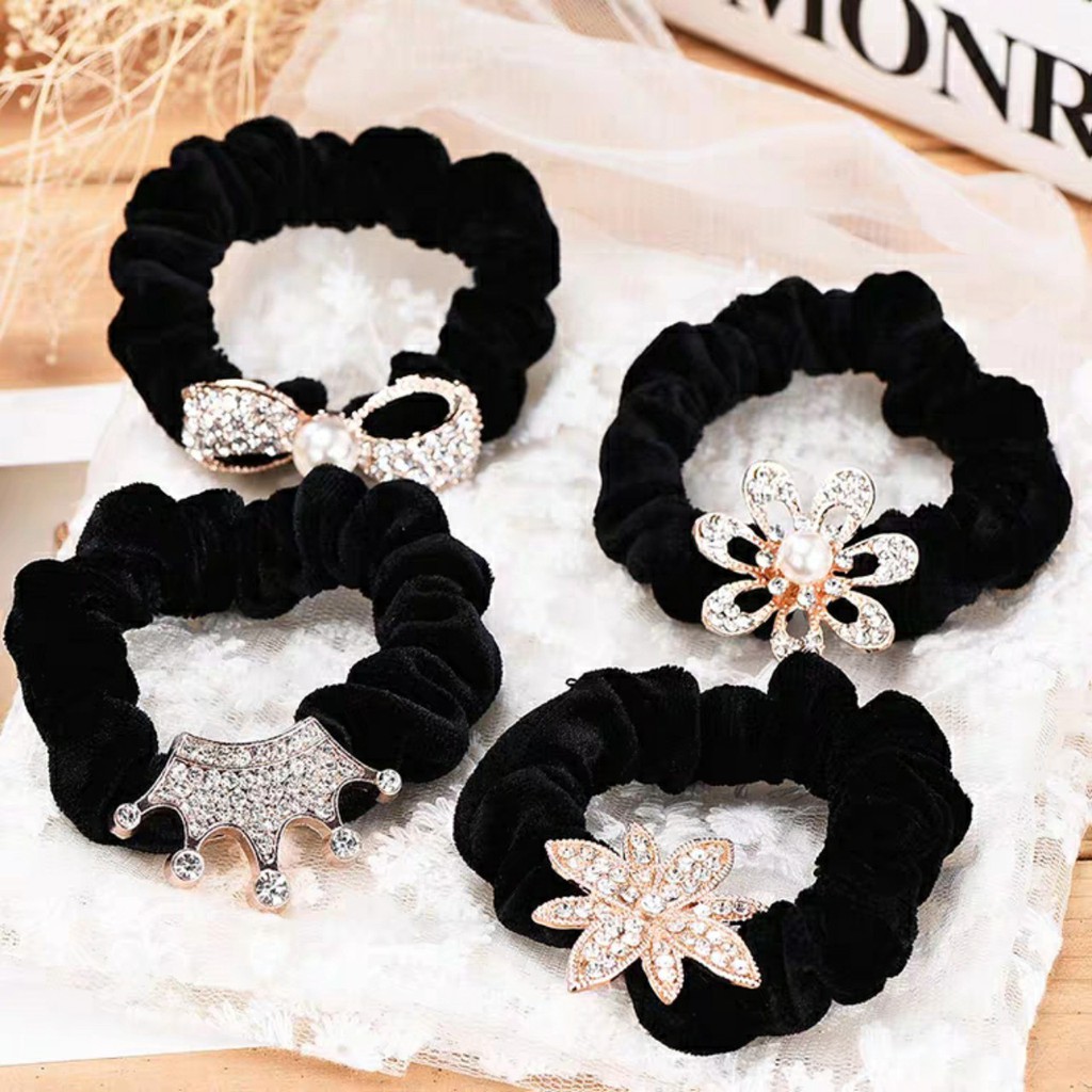CỘT TÓC VẢI NHUNG MỀM