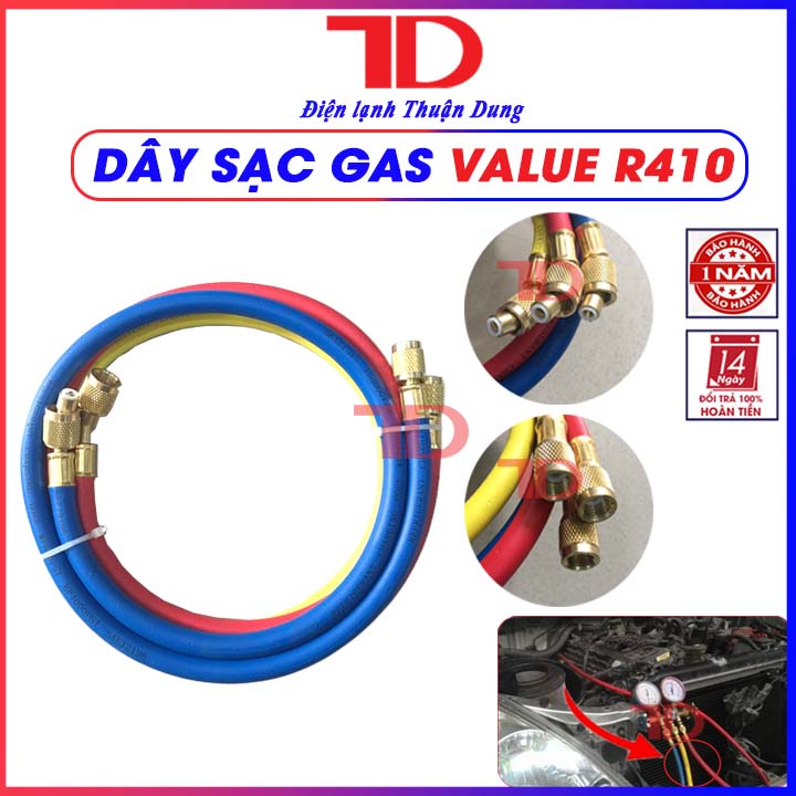 Dây sạc gas value r410 - điện lạnh thuận dung