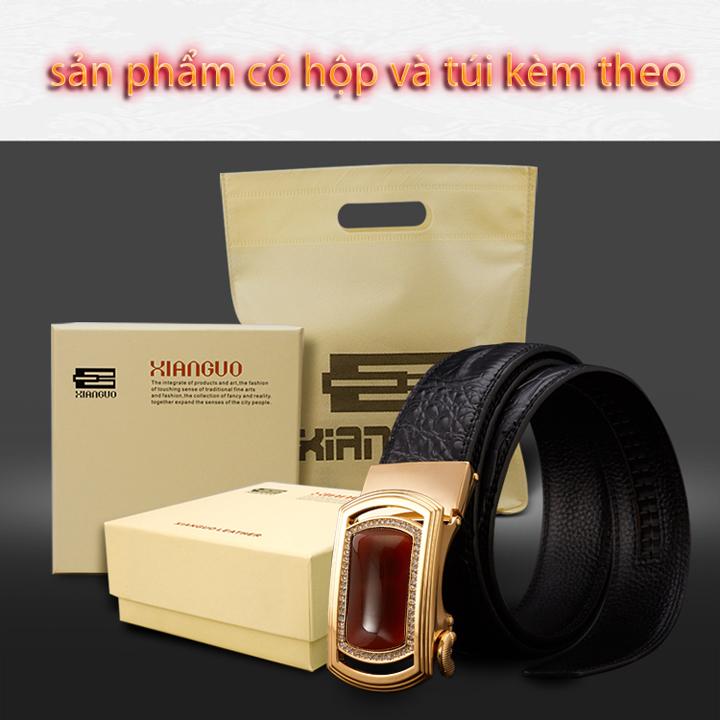 Dây nịt nam thắt lưng da doanh nhân thời trang cát viên