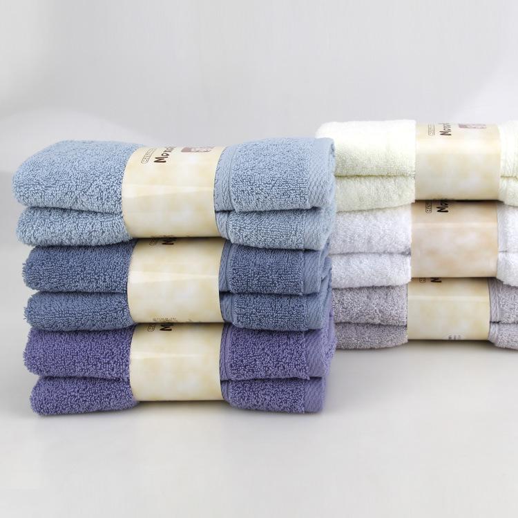 Xuất Khẩu Thương Mại Nước Ngoài 100% Cotton Đồng Bằng Khăn Mặt Khách Sạn Đồ Gia Dụng Mềm Mại Hút Nước Khăn Mặt Nhu Yếu Phẩm Hàng Ngày Đầy Đủ Quà Tặng Khăn Mặt