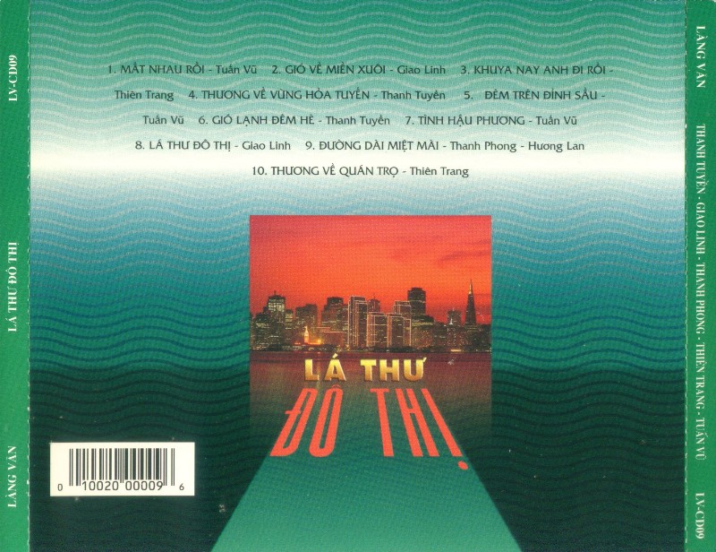 Bộ 6 đĩa cd nhạc Làng văn 1