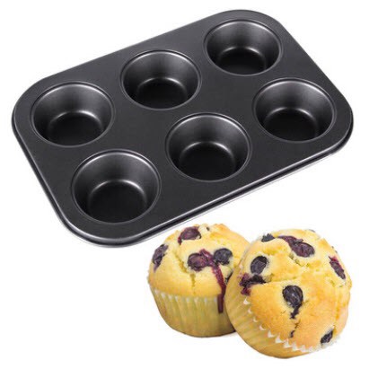 [HCM]Khuôn cupcake chống dính 6 lỗ