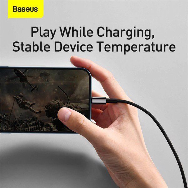 Cáp sạc dữ liệu dùng iPhone/iPad Baseus Tungsten Gold Lightning (USB to Lightning, 2.4A)