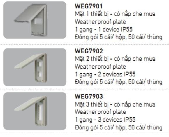 [HCM]MẶT CHE MƯA - PANASONIC - Chứa 1 thiết bị - WEG7901