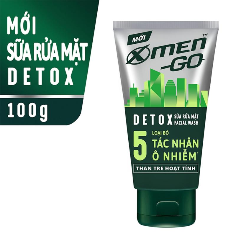 Sữa rửa mặt X-Men Go DETOX Than Tre Hoạt Tính 100G