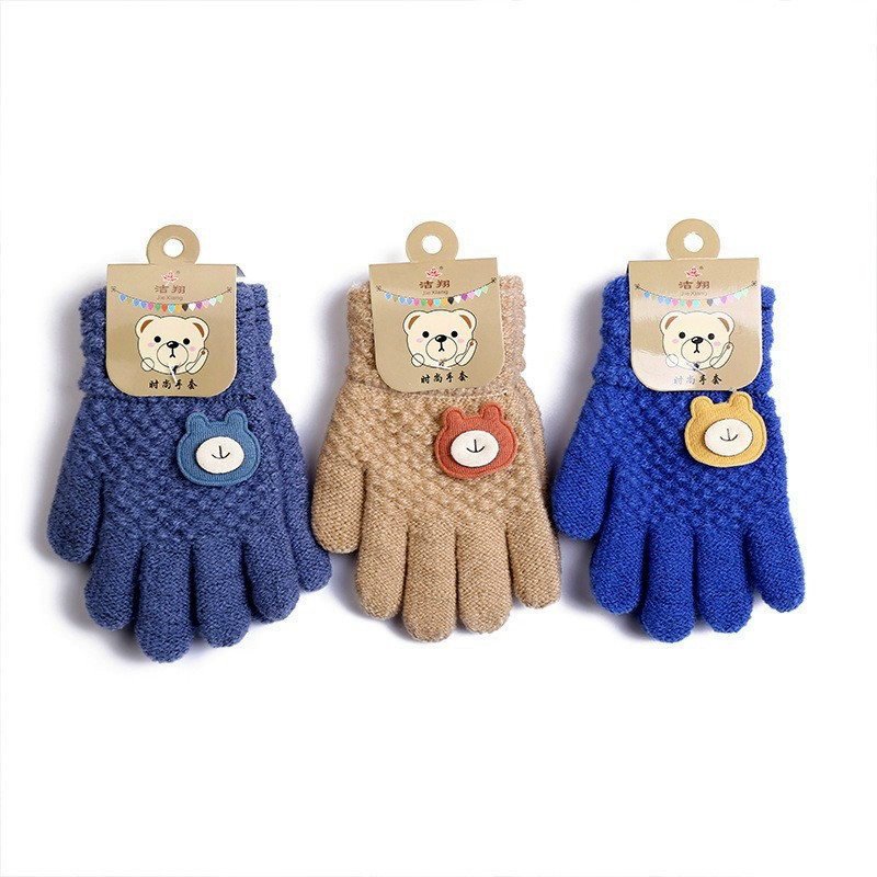 Găng tay len bé trai (1đôi) size từ 3-6 tuổi