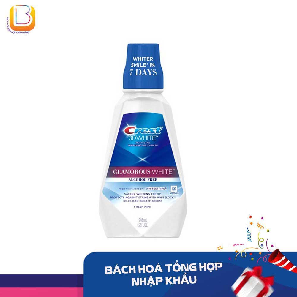 NƯỚC SÚC MIỆNG TRẮNG RĂNG CREST 3D WHITE 964ML MỸ