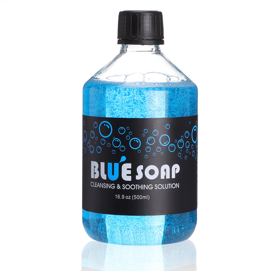 Nước Rửa Blue Soap  Nước rửa hình xăm- Dung Dịch Tạo Bọt- Nước Vệ Sinh Hình Xăm 500ml