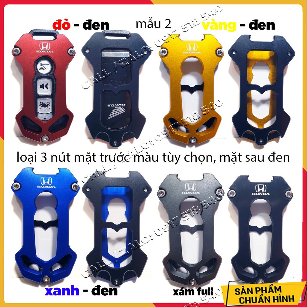 🏍 ốp chìa khoá cnc smart key honda sh, sh mode, pcx , lead, air blade, vision - tặng lục giác 🏍