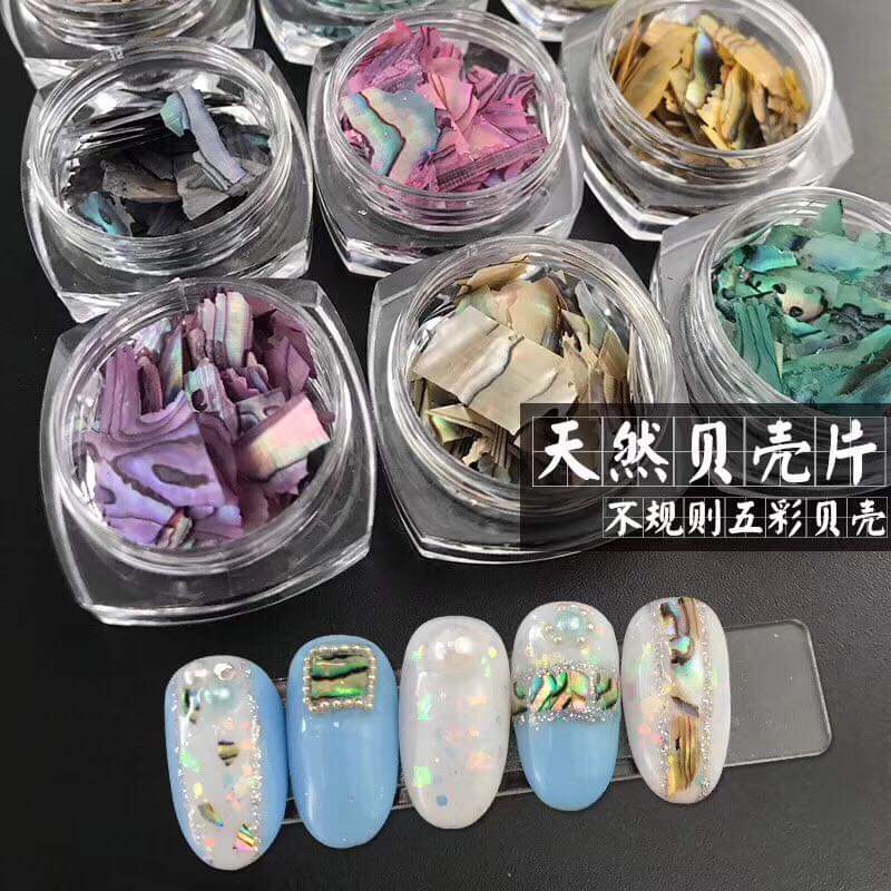 Xà Cừ Set 12 Màu ( Trang Trí Móng - Đắp Gel Ẩn )