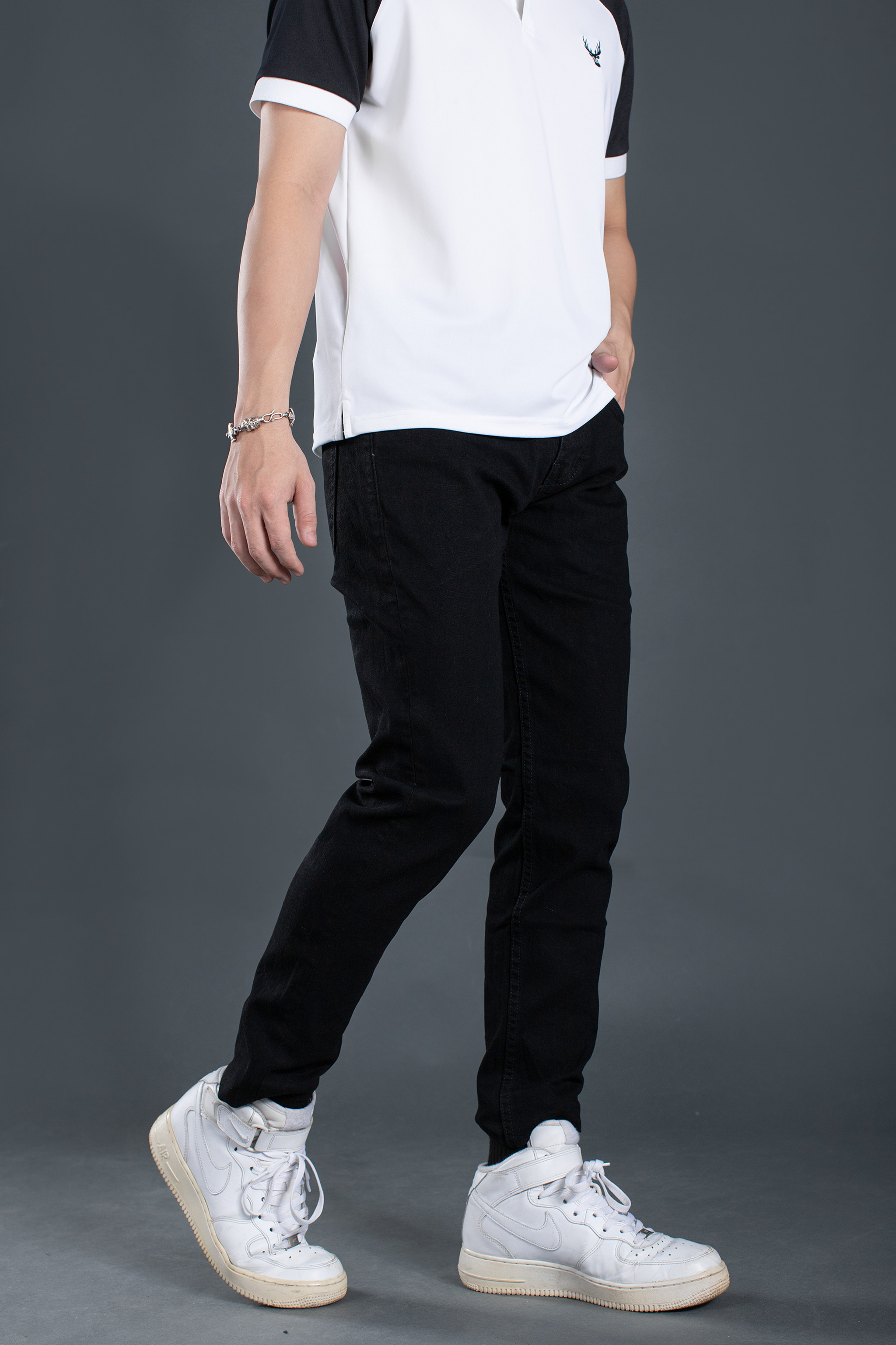 Jeans male basic premium lados-14111, form slimfit, beautiful cloth