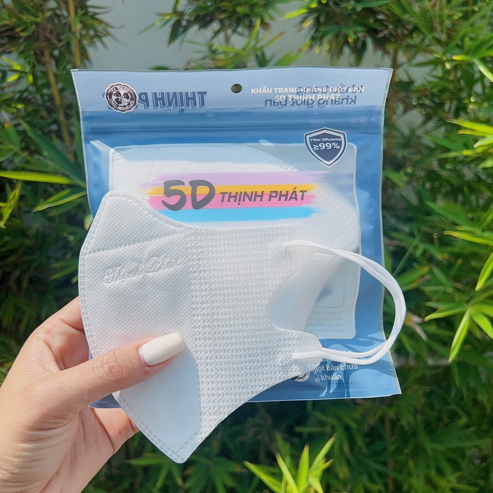 Khẩu trang y tế kháng khuẩn 5D Thịnh Phát