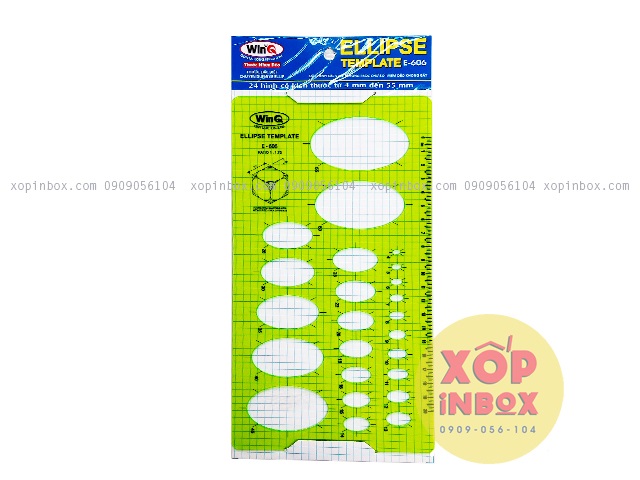 Thước Elip vẽ kỹ thuật EllipseTemplate E606