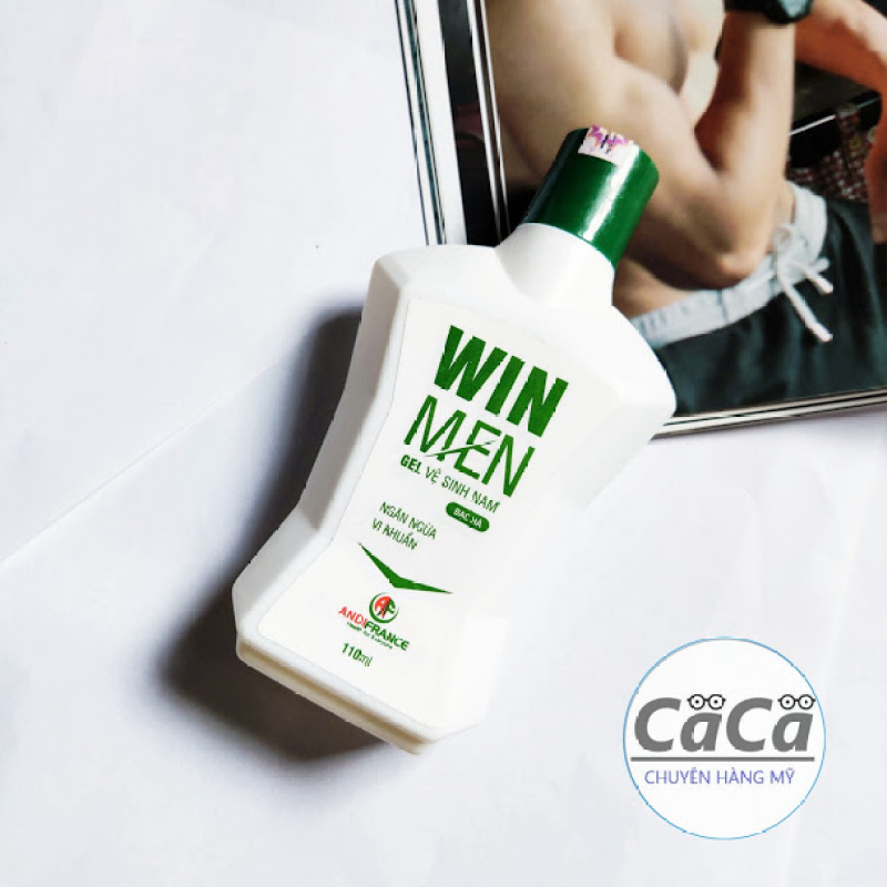Dung dịch vệ sinh nam Gel Winmen 110ml chai trắng hương bạc hà - Kháng khuẩn khử mùi cho nam giới cao cấp