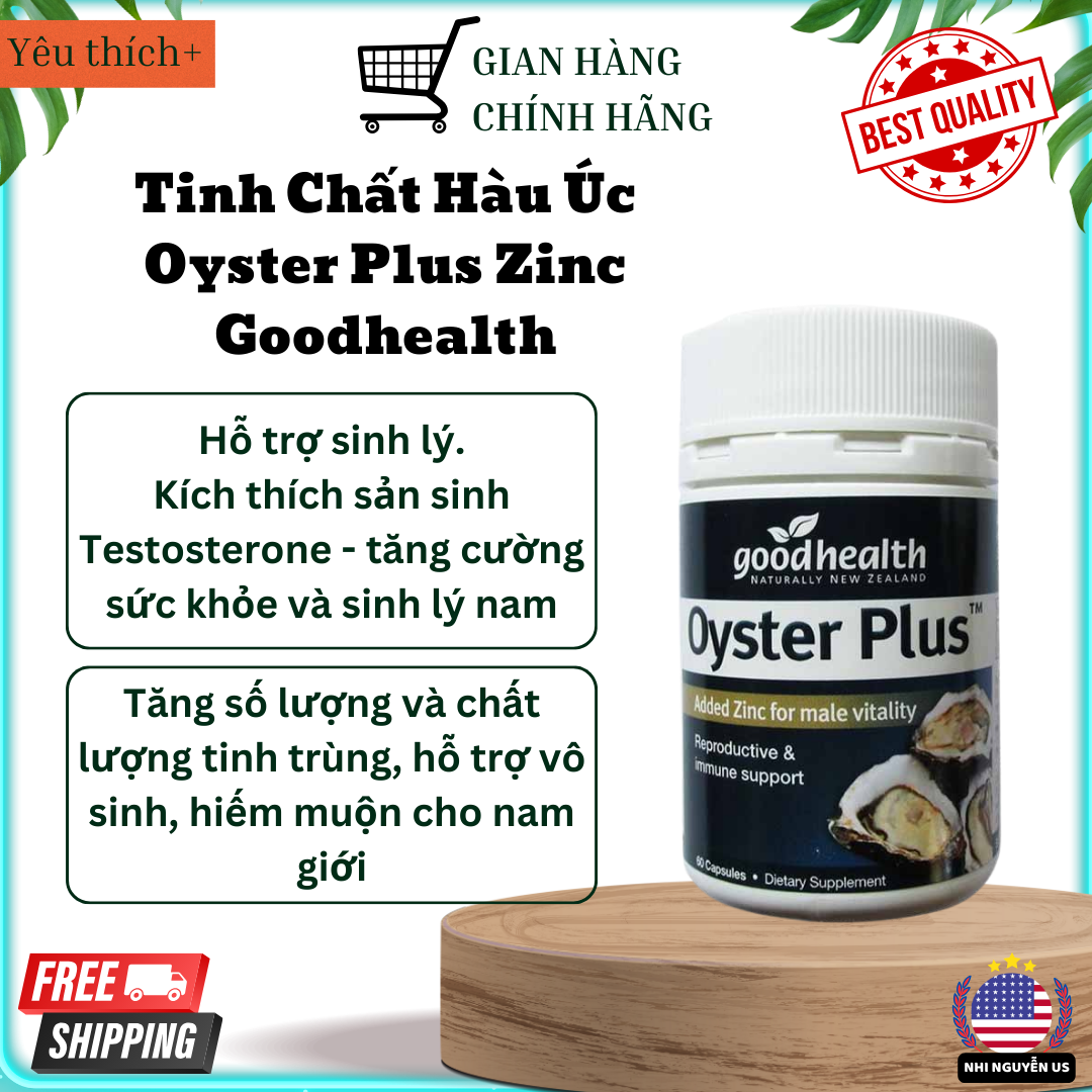 Tinh chất hàu úc 60v tăng cường sức khỏe nam giới