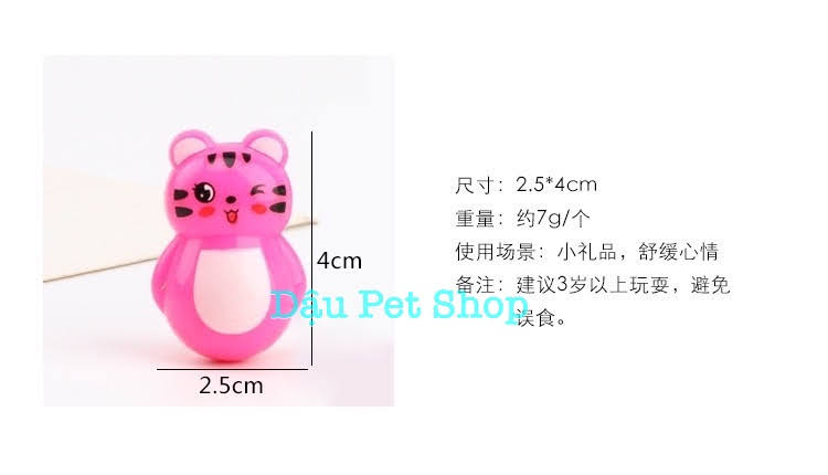 Lật đật mini dễ thương đồ chơi chó mèo