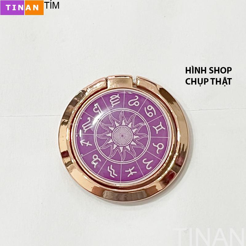 Giá đỡ điện thoại các chòm sao cung hoàng đạo, giá đỡ dạng nhẫn mạ vàng
