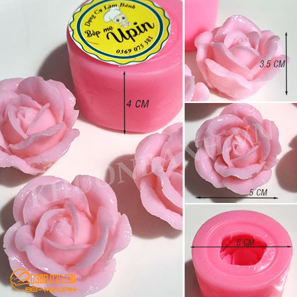 Khuôn silicon hoa hồng mã B41