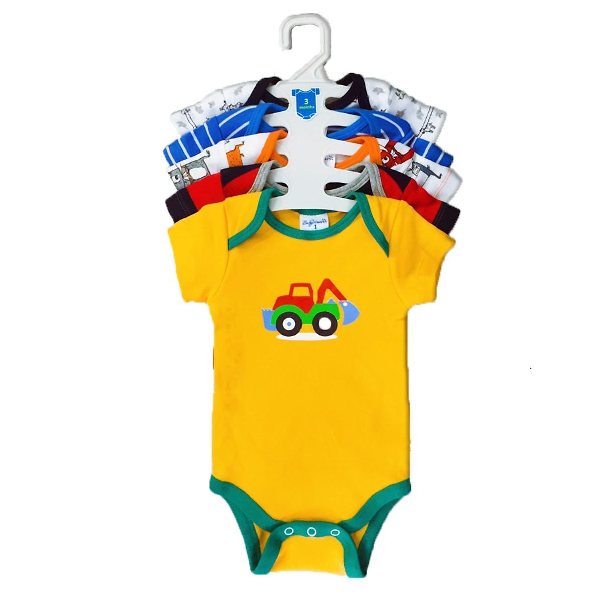 Set 5 bộ body tam giác cho bé trai