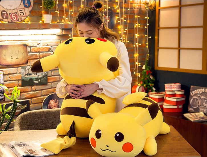 Gấu bông pokemon pikachu nằm dễ thương