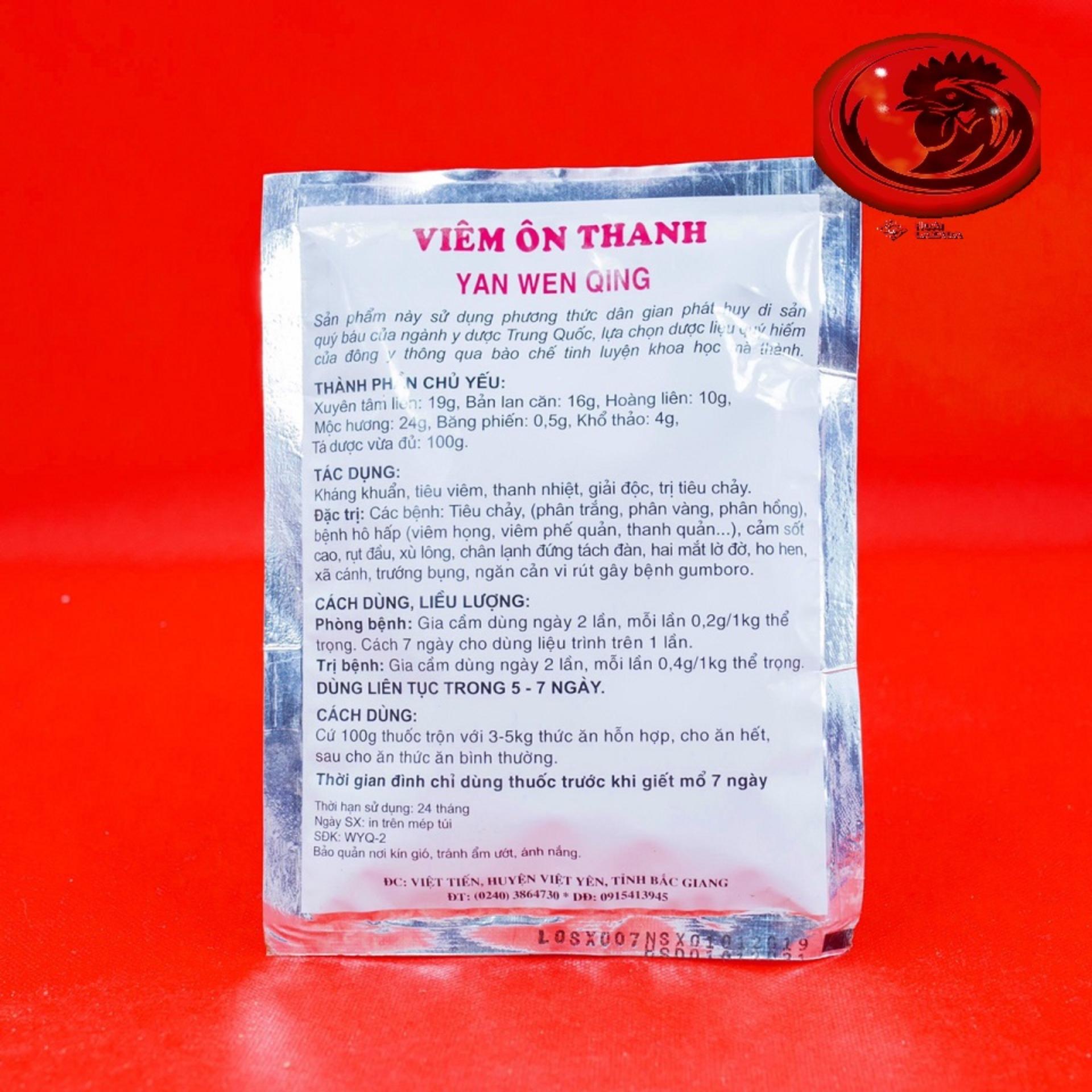 VIÊM ÔN THANH dạng bột dành cho gà đá BỊCH 1 KG