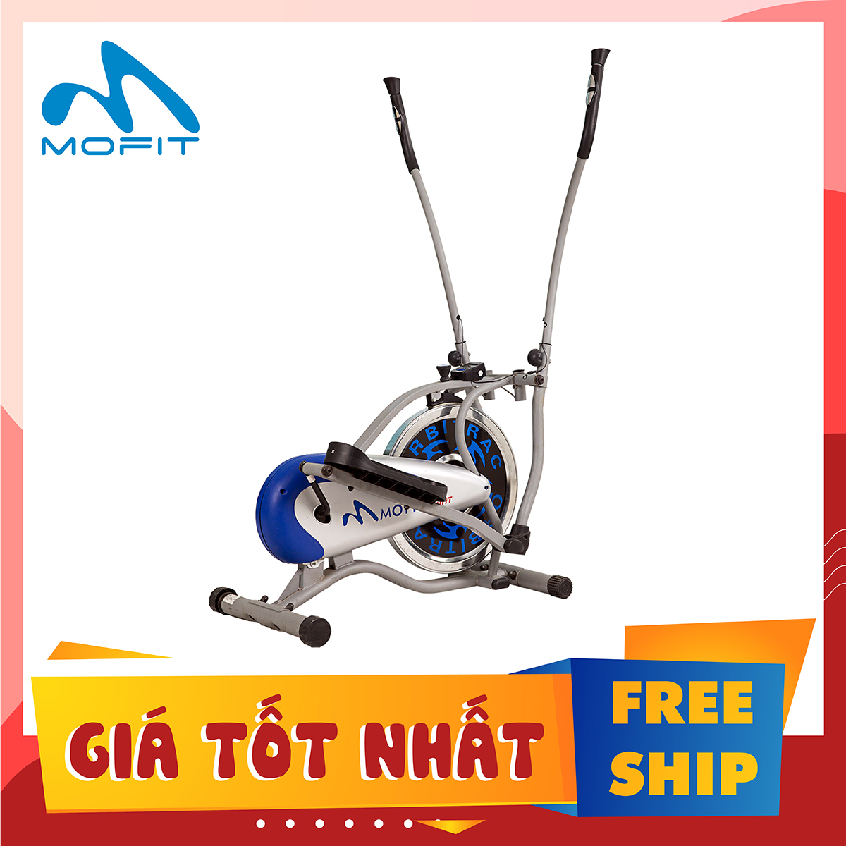 Xe đạp tập bánh đà đặc MO 2082 (Xám)