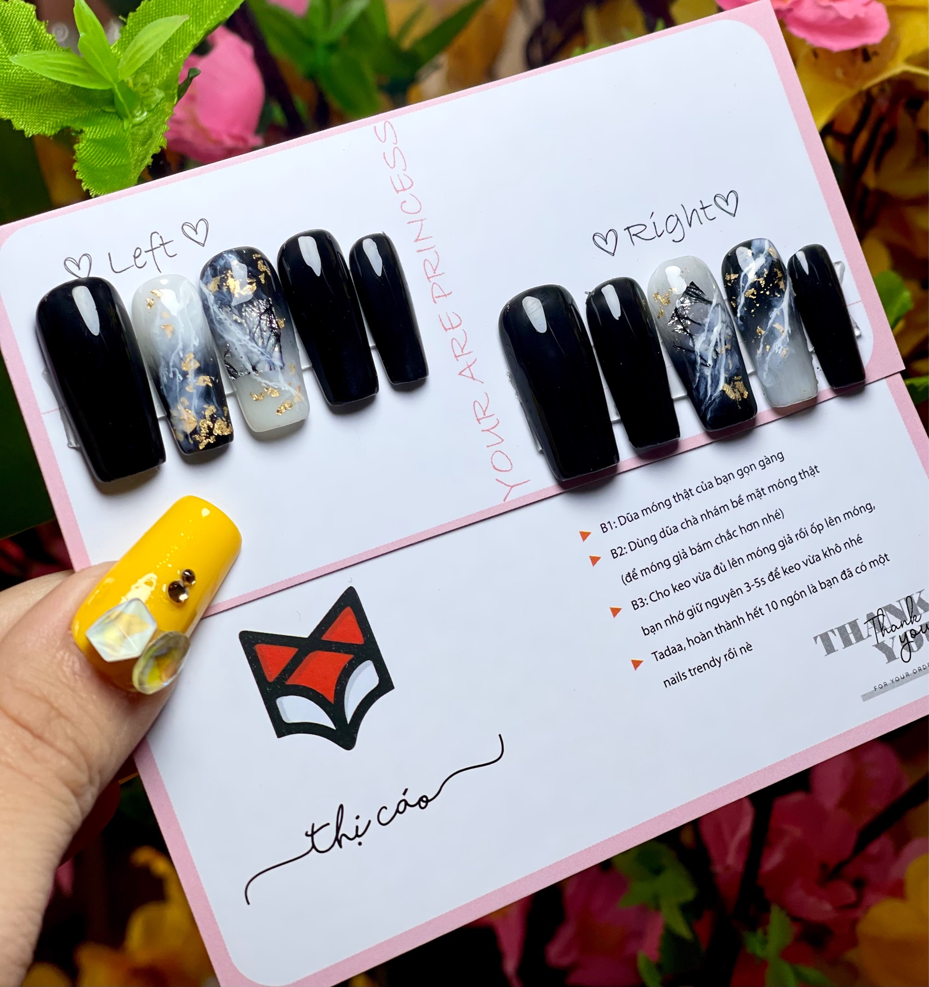 Móng up thiết kế vẽ Hàn Quốc