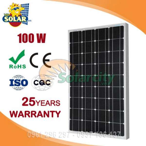 PIN NĂNG LƯỢNG MẶT TRỜI MONO100W