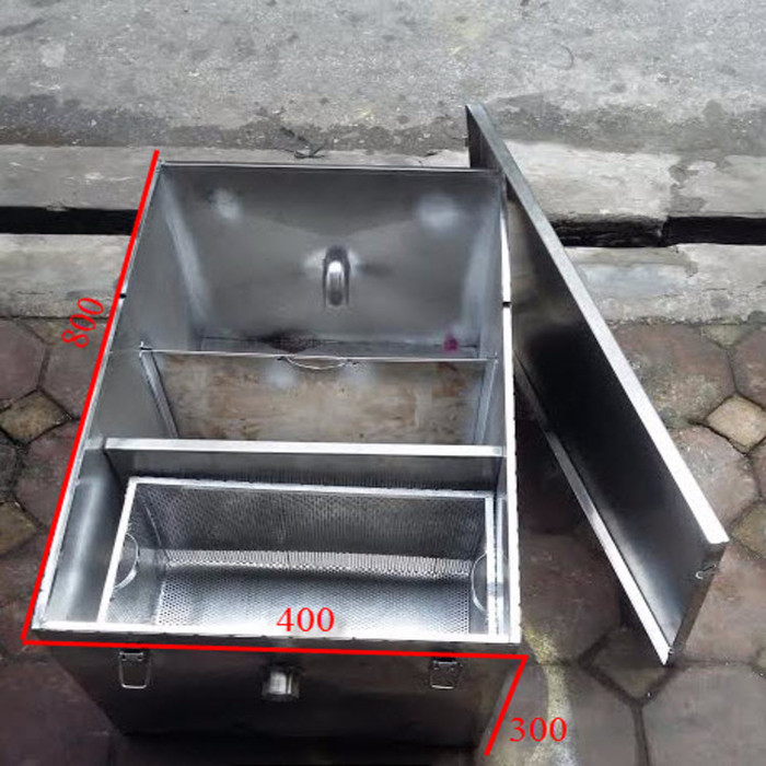 Thùng lọc mỡ inox
