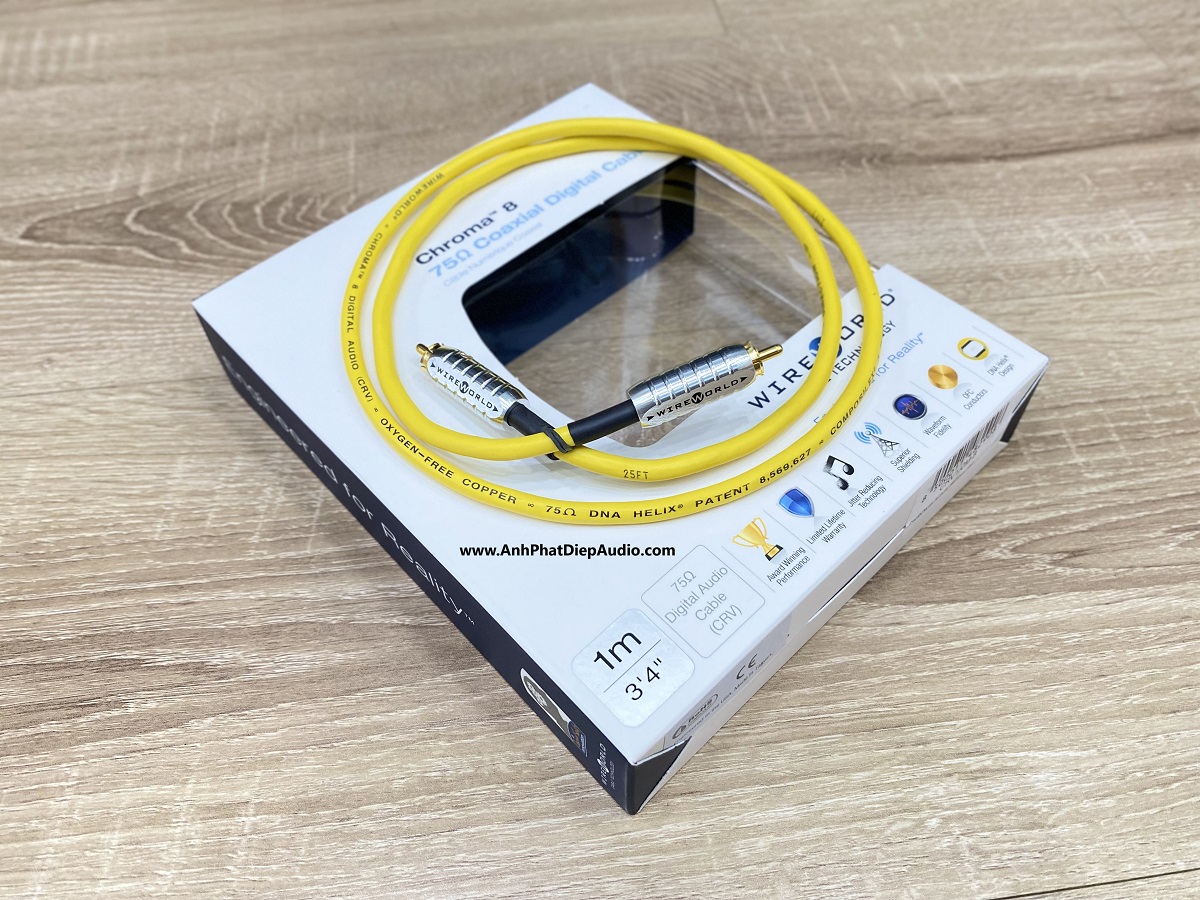 Dây tín hiệu WIREWORLD Chroma 8 Coaxial Digital Audio 1M