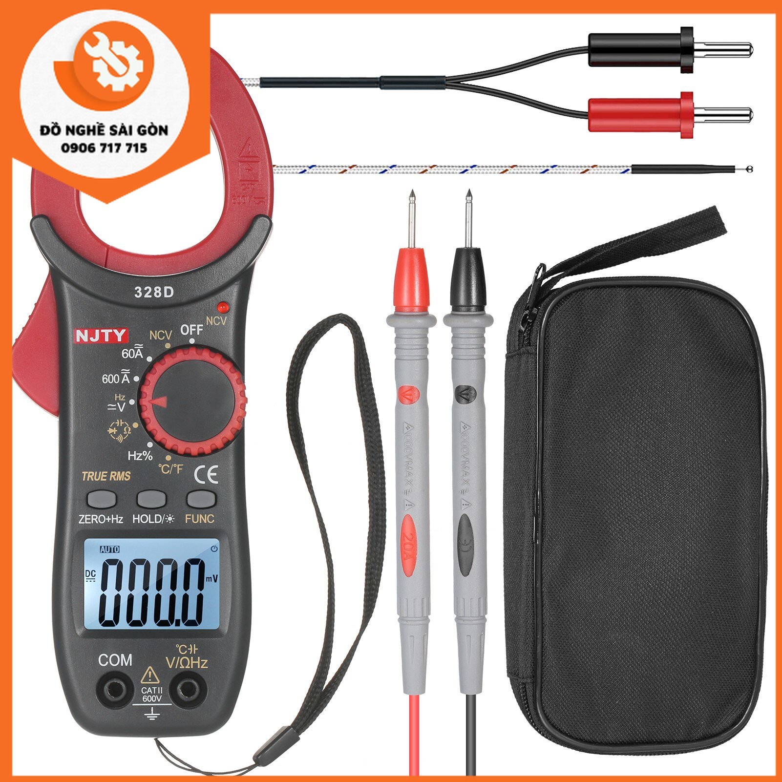 Ampe kìm kẹp vạn năng NJTY 328D